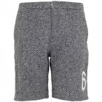 Herrinbone Tweed Shorts ハーフパンツ　ブラック　【Six-Yard box|シックスヤードボックス】サッカーフットサルウェアー