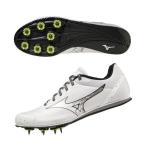 エックスファースト　ホワイト×シルバー　【MIZUNO|ミズノ】陸上競技用スパイクu1ga213002