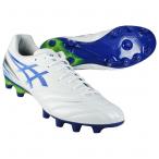 ショッピングDS DSライト プロ ワイド　ホワイト×アシックスブルー　【asics|アシックス】サッカースパイク1103a122-100