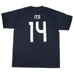 サッカー日本代表 プレーヤーズ半袖Tシャツ 2024 SAMURAI BLUE　14.伊東純也　サッカー日本代表ウェアー24jfa-007-14