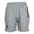 ジュニア P100 ストレッチスウェットハーフパンツ　杢グレー　【LUZ e SOMBRA|ルースイソンブラ】サッカーフットサルジュニアウェアーf20