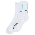 VERTICAL STRIPE ソックス　ホワイト×スカイブルー　【GOALSTUDIO | ゴールスタジオ】サッカーフットサルウェアーg20xum2
