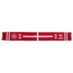 デンマーク代表 ヘビースカーフ　レッド×ホワイト　【hummel|ヒュンメル】ナショナルチームアクセサリーhm208027-3681