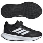 ジュニア コア ファイト 5 EL C　コアブラック×フットウェアホワイト　【adidas|アディダス】ジュニアランニングシューズie8574