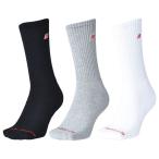 爆買!! パッチロゴ 3Pクルーソックス　ホワイトマルチ　【NewBalance|ニューバランス】サッカーフットサルウェアーlas51263-wm