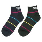 multi-border short sox set スポーツショートソックス　22-24cm　【Spazio|スパッツィオ】サッカーフットサルウェア