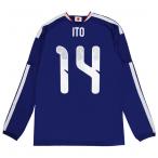 背番号14 伊東純也 アディダス サッカー日本代表 2026 ホーム レプリカ ユニフォーム 長袖 z9680　【adidas|アディダス】サッカー日