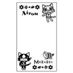 AIROU FlowerSeries 画面保護シート ピンク 新品モンスターハンター   アイルーグッズ モンハン アイルー