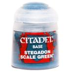 ベースコート ステガドン・スケール・グリーン Stegadon Scale Green 21-10 新品シタデルカラー   フィギュア塗料 ゲームズワークショップ