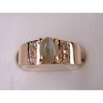 １８金キャッツアイデザインリング０...