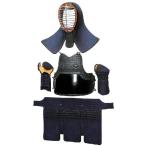 剣道防具 5mmミシン刺人工紺革 剣道防具セット 「焔（ほむら）」