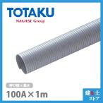TAC硬質ダクトPP 100mm×1m(カット) 呼100径 東拓工業 スポットクーラー 集塵 空調 排気