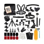 アクションカメラ撮影用パーツ　51-in-1 アクセサリーセット  for Gopro Hero 7/6/5/4/3+/3/2 Black Silver Session HERO+ LED SJCAM SJ7 SJ6 SJ5 SJ4