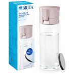 ショッピングブリタ カートリッジ [BRITA]ブリタ ボトル型浄水器 モーヴローズ 容量600ml(浄水フィルター付き 持ち運び 便利 透明 水)