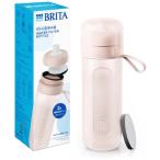 ショッピングブリタ カートリッジ [BRITA]ブリタ ボトル型浄水器 アクティブ モーヴローズ 容量600ml(浄水フィルター付き 持ち運び 便利 透明 水)