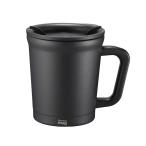 ショッピングサーモマグ サーモマグ thermo mug ダブルマグ オールブラック 300ml ALLBLACK DOUBLE MUG[DM18-30](蓋つき 真空2重構造)