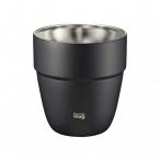 ショッピングサーモマグ サーモマグ thermo mug スタッキングタンブラー S オールブラック 300ml ALLBLACK STACKING TUMBLER[ST21-31](保温・保冷マグ/水筒/子供/お弁当)