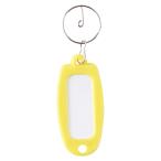 ＊在庫限り！大特価＊[大一鋼業] キーホルダー付名札 単色 黄 マーキーハ゛ラキイロ[返品・交換不可]