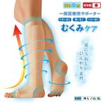 涼感 キュッと 着圧 サポーター 一般医療機器 日本製 接触冷感 夏用 モカベージュ むくみ 対策 下肢静脈瘤 圧着 段階着圧 M〜3L (メール便送料無料)