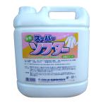 (あわせ買い2999円以上で送料無料)ロケット石鹸 スーパー ソフター 4L 業務用 衣料用柔軟剤