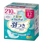 【送料無料・まとめ買い×6個セット】リブドゥコーポレーション リフレ 超うす 安心パッド 羽つき 210cc 12枚入 尿ケア専用品