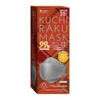 【あわせ買い2999円以上で送料無料】医食同源ドットコム KUCHIRAKU MASK クチラク マスク グレー 30枚入 個別包装