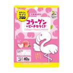 (あわせ買い2999円以上で送料無料)ユニマットリケン おやつにサプリZOO 袋タイプ コラーゲン + ピーチセラミド チュアブル ピーチ風味 40粒