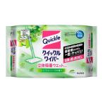(送料無料・まとめ買い×6個セット)花王 クイックルワイパー 立体吸着ウエットシート シトラスハーブの香り 32枚入(4901301347657)