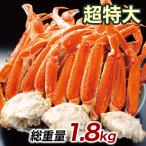 かに カニ 蟹 快適生活 ずわいがに 超特大特選ボイルズワイガニ肩付き脚 総重量:約1.8kg(正味1.5kg) カニ鍋 かにしゃぶ