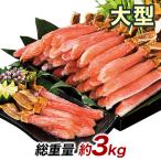 3kg 生ズワイガニ ずわいがに生 ズワイガニポーション ズワイガニお刺身 生ズワイポーション 大型絶品お刺身用本ズワイガニ脚剥き身 快適生活 カニ鍋