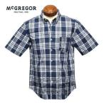 マクレガー ボタンダウン半袖シャツ メンズ 111162302 タータンチェック裾プリント入り 半袖シャツ L.LL