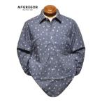 ショッピングダンガリー マクレガー 長袖シャツ メンズ 111175612 ダンガリープリント カジュアルシャツ McGREGOR L