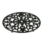 ダルトン(Dulton) 鍋敷き オーバル トリベット アンティークブラック 高さ15×幅240×奥行180mm OVAL TRIVET A