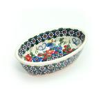 ショッピング皿 オーブン皿・オーバル・ミニ[V564-A001]【ポーリッシュポタリー[ポーランド食器・陶器] ケルセン】