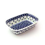 ショッピング皿 オーブン皿スクエア・中[Z174-912]【ポーリッシュポタリー[ポーランド食器・陶器]】食洗機対応 電子レンジ対応 プレゼント ギフト