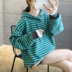  женский с капюшоном . Parker tops длинный рукав обратная сторона ворсистый полоса рисунок туника капот футболка body type покрытие большой размер тянуть over 