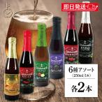 ショッピングビール 父の日 ベルギービール リンデマンス 250ml アソート 6種 各2本 クリーク フランボワーズ ピーチ ファロ カシス アップル ビール 海外ビール 父の日向け 2025 爆買