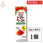 カゴメ トマトペーストミニパック 18g×6本 1個 トマトペースト 濃縮 裏ごし 完熟トマト 個包装 小分け 調味料 カレー シチュー 煮込み 離乳食
