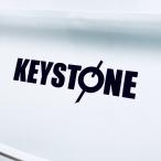 キーストン　KEYSTONE ロゴカッティングステッカー　Ｍサイズ　メタリックブラック