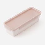 弁当箱 ランチボックス 1段 食洗器対応 電子レンジ対応 シンプル[楽に洗えてスリムなランチボックス 490ml ピンク KEYUCA ケユカ]