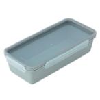 スリムランチボックス 630ml 電子レンジ 食洗器対応 洗いやすい パッキンなし 弁当箱 ｜ KEYUCA 楽に洗えてスリムなランチボックス 630ml ダークグレー ケユカ