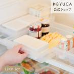収納用品 トレイ キッチン収納 収納ケース 取手付き 無地 冷蔵庫 冷蔵庫収納 | 引き出しやすいストッカー 22×31.5cm KEYUCA(ケユカ)