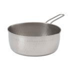 IH対応 ステンレス製 お鍋 キッチン用品 槌目加工 日本製 ギフト プレゼント 結婚祝い 引越し祝い ｜ IHゆきひら鍋 20cm  KEYUCA(ケユカ)