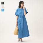 レディース ワンピース ワンピ 撥水 防汚 UV 冷感 ウォッシャブル 夏 おしゃれ 通販|【すごナノ撥水】リネンライクWポケットシャツワンピース KEYUCA(ケユカ)