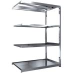物品棚 ステンレス棚 ＴＲＵＳＣＯ　ステンレス棚　ＳＭ３型　１５００Ｘ９２１ＸＨ２１００　４段　連結　  (SM3-7594B)
