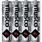 オフィス備品 電池 ＴＲＵＳＣＯ　アルカリ乾電池　単４　（４本入）　  (TLR03G-P4S)