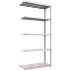 物品棚 軽中量棚 ＴＲＵＳＣＯ　スチールラック　Ｍ１．５型軽中量棚　１１６０Ｘ４４５Ｘ２４００　５段連結　ネオグレー  (M1.5-8445B（NG）)