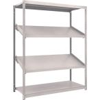 物品棚 軽中量棚 ＴＲＵＳＣＯ　スチールラック　Ｍ２型棚　１５００Ｘ６００ＸＨ１８００　４段　傾斜２段　  (M2-6564K2)