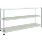 物品棚 パイプ棚 ＴＲＵＳＣＯ　スチールラック　フェニックスラック　１８００Ｘ４５０　３段　Ｗ色　抗菌粉体塗装　  (PER-3643-W)