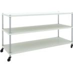 物品棚 パイプ棚 ＴＲＵＳＣＯ　スチールラック　フェニックスラック　１８００Ｘ６００　３段　Ｗ色　抗菌粉体塗装　  (PER-3663-W)